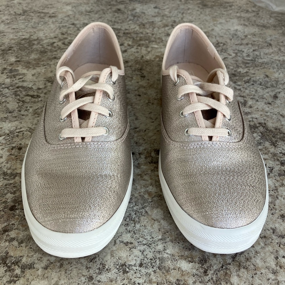 Keds pink shimmery shoes, size 10